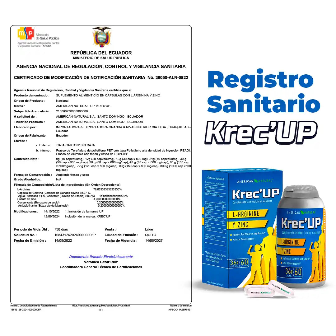 Krec'Up - Activa la hormona de crecimiento