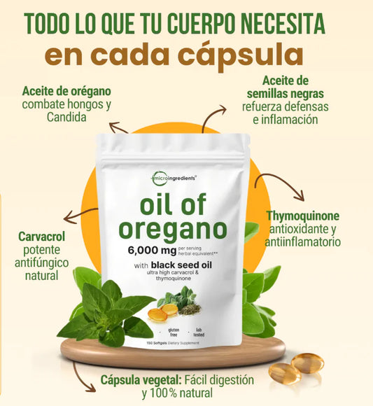ACEITE DE ORÉGANO 90 CÁPSULAS